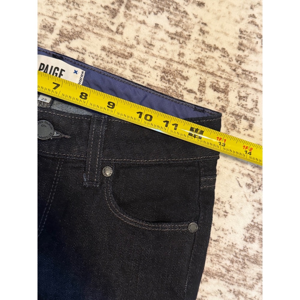PAIGE Manhattan Bootcut Jeans Women’s 25 Dark Indigo NWT - Picture 10 of 11